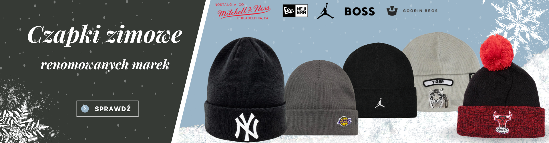 Czapki zimowe