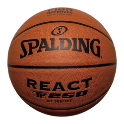 Piłka do koszykówki Kosza Spalding React TF-250 Logo Fiba Skóra
