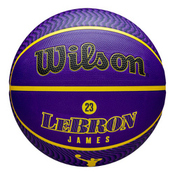 Piłka do koszykówki Wilson NBA LeBron James LA Lakers  - WZ4027601XB